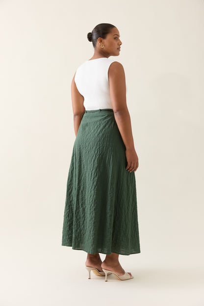 Isle Of Mine - Esther Wrap Skirt - Myrtle