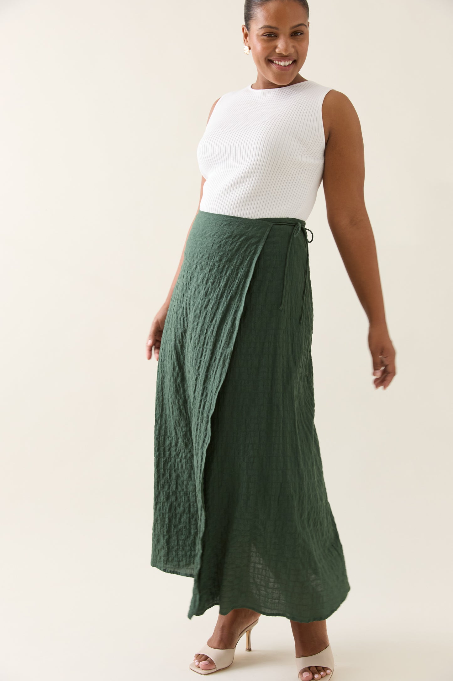 Isle Of Mine - Esther Wrap Skirt - Myrtle