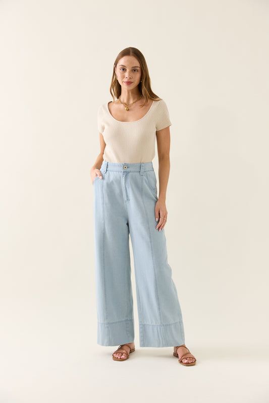 Isle Of Mine - Sofie Denim Pant - Sky
