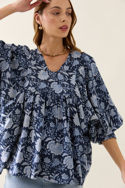 Isle Of Mine - Wilma Top - Navy