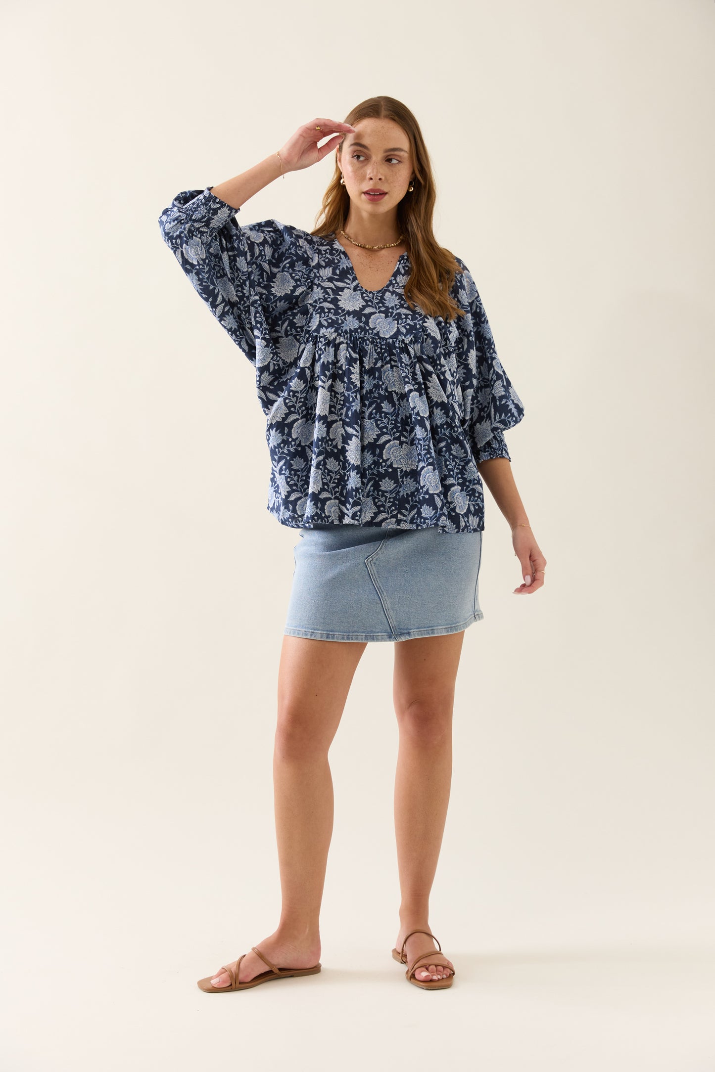 Isle Of Mine - Wilma Top - Navy