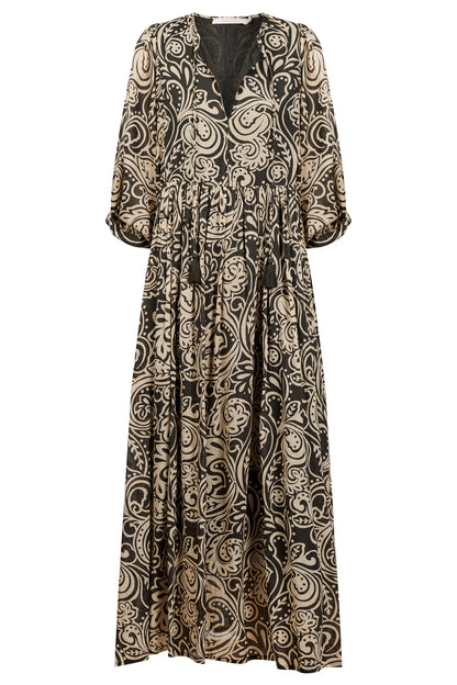 ISLE OF MINE - Wilma Maxi - Stone Paisley