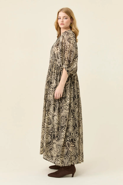 ISLE OF MINE - Wilma Maxi - Stone Paisley