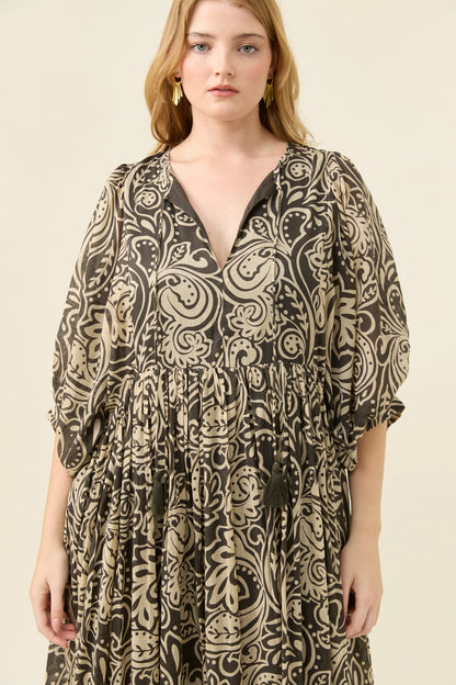 ISLE OF MINE - Wilma Maxi - Stone Paisley