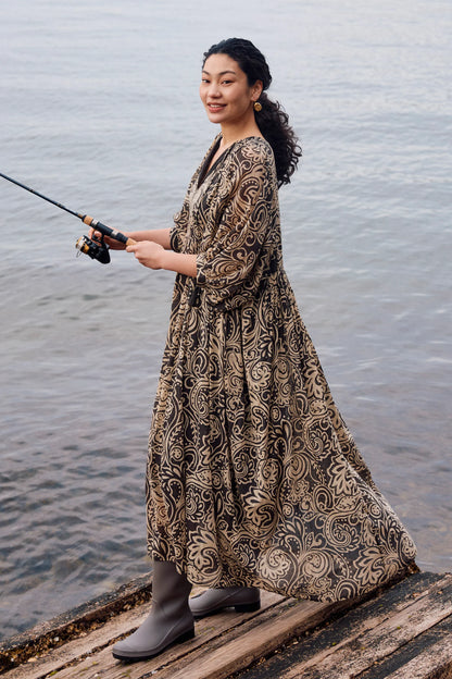 ISLE OF MINE - Wilma Maxi - Stone Paisley