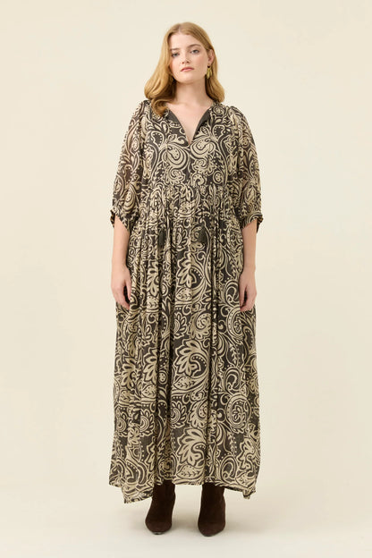 ISLE OF MINE - Wilma Maxi - Stone Paisley