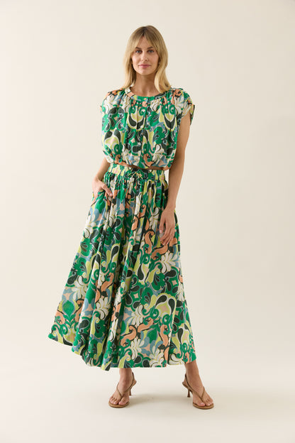 Isle Of Mine - Aurora Maxi Skirt - Paisley