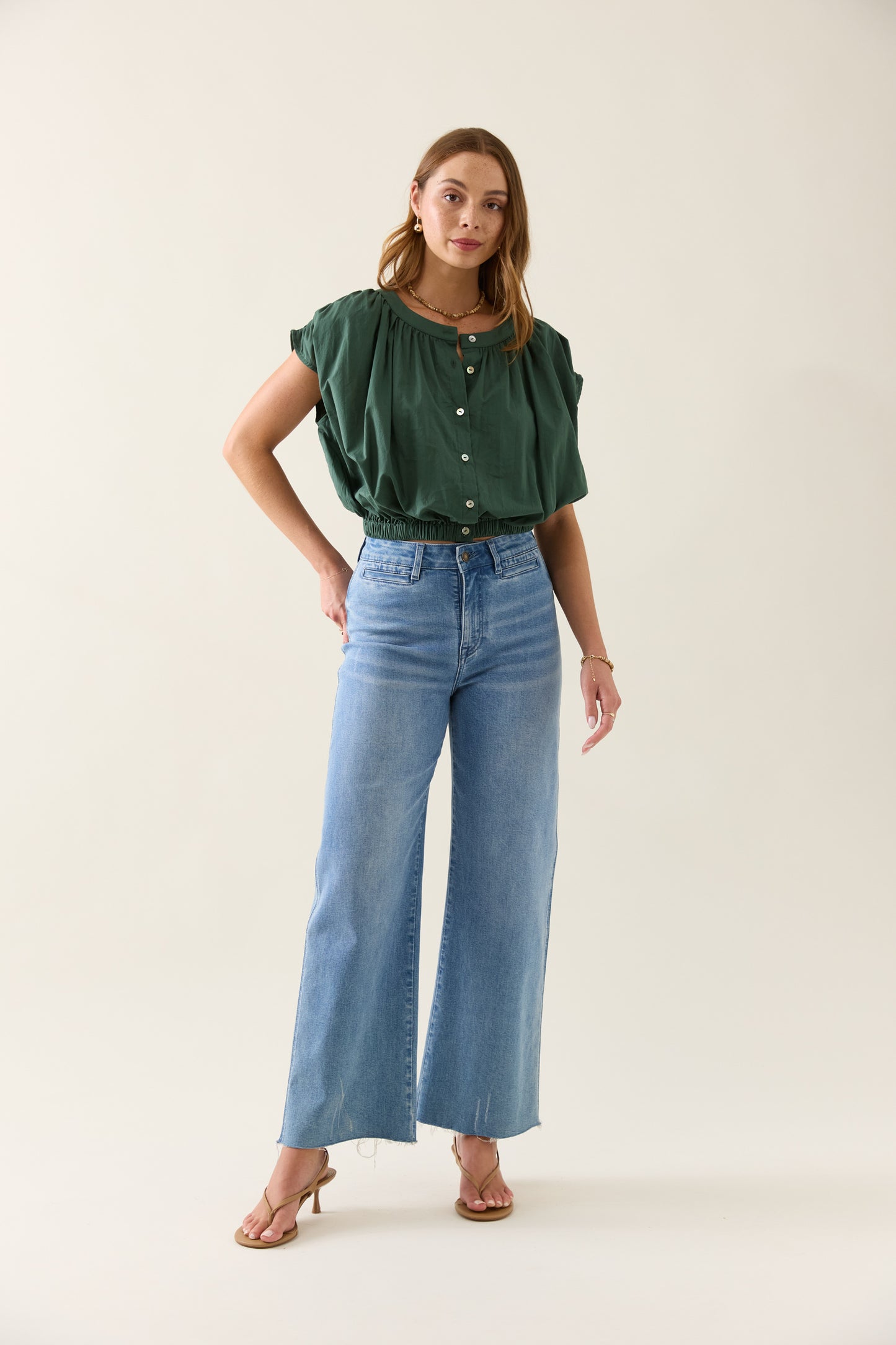 Isle Of Mine - Aurora Reversible Crop Top - Myrtle