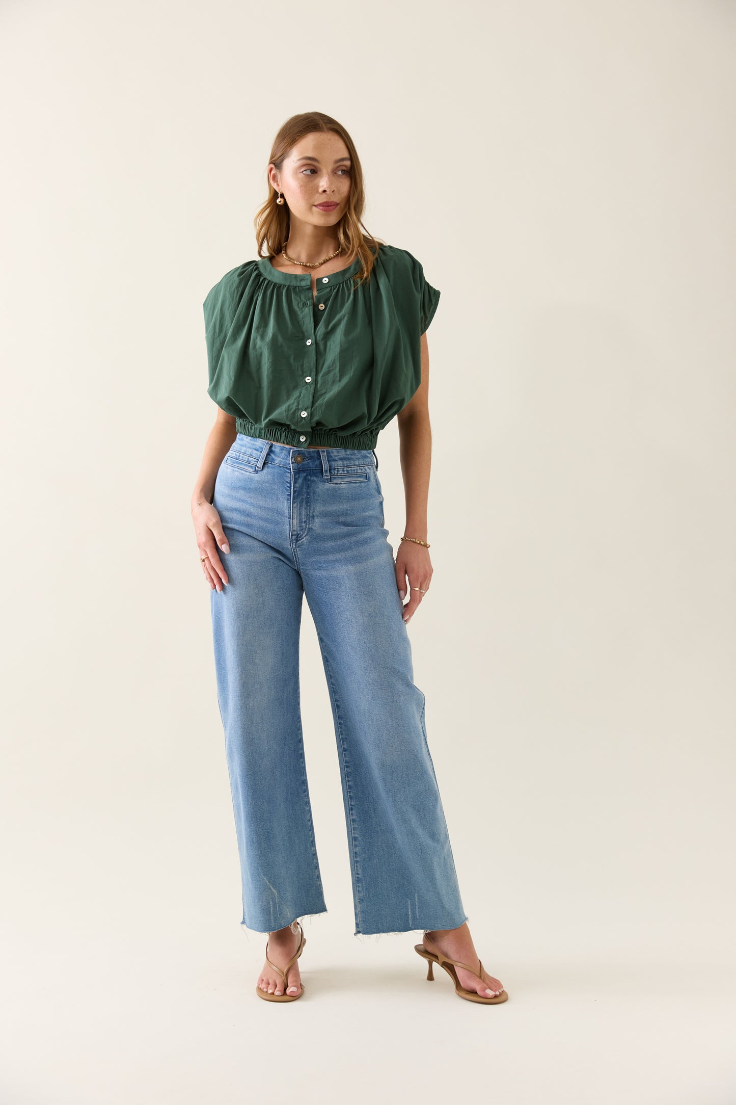 Isle Of Mine - Aurora Reversible Crop Top - Myrtle