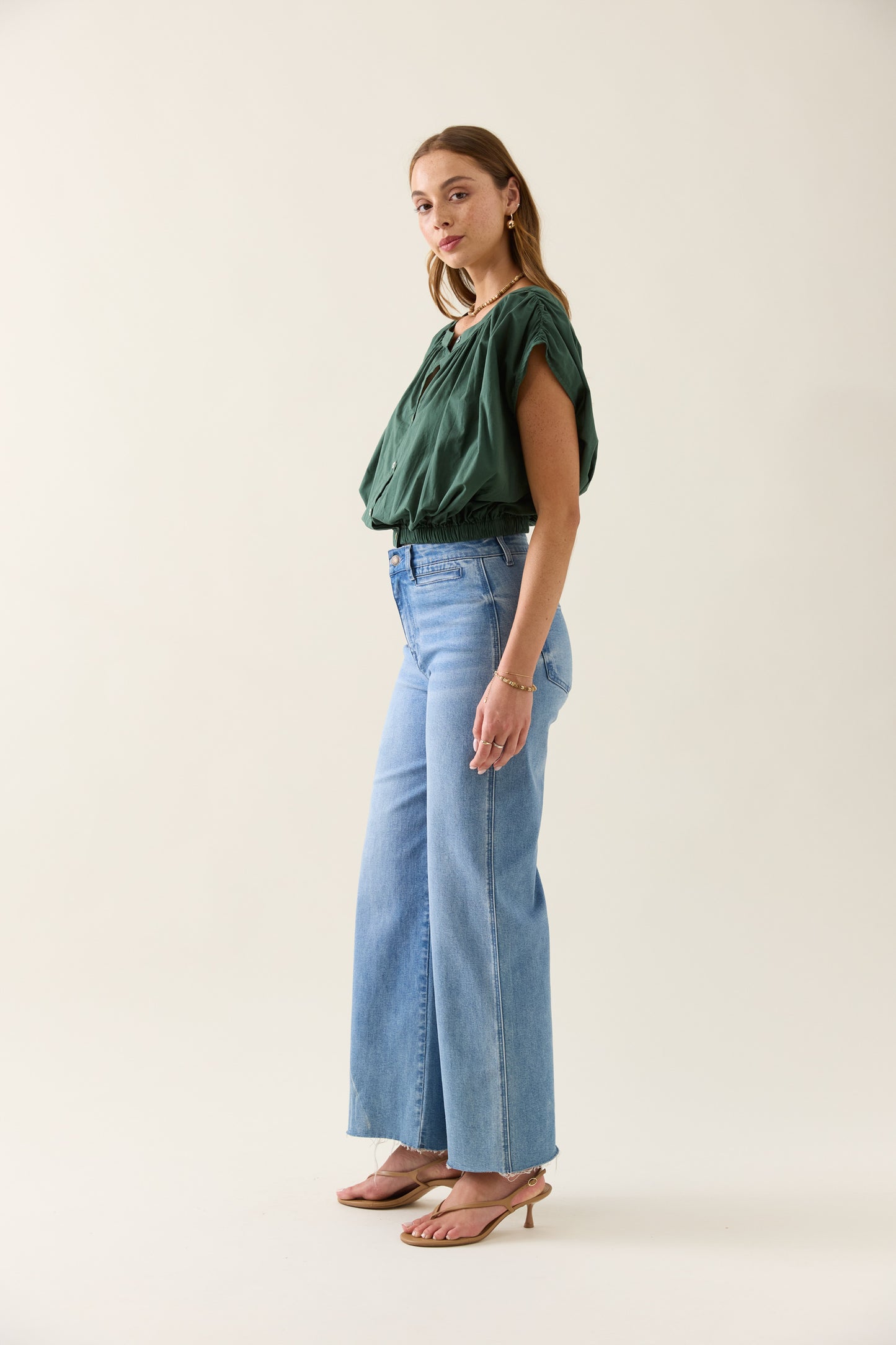 Isle Of Mine - Aurora Reversible Crop Top - Myrtle