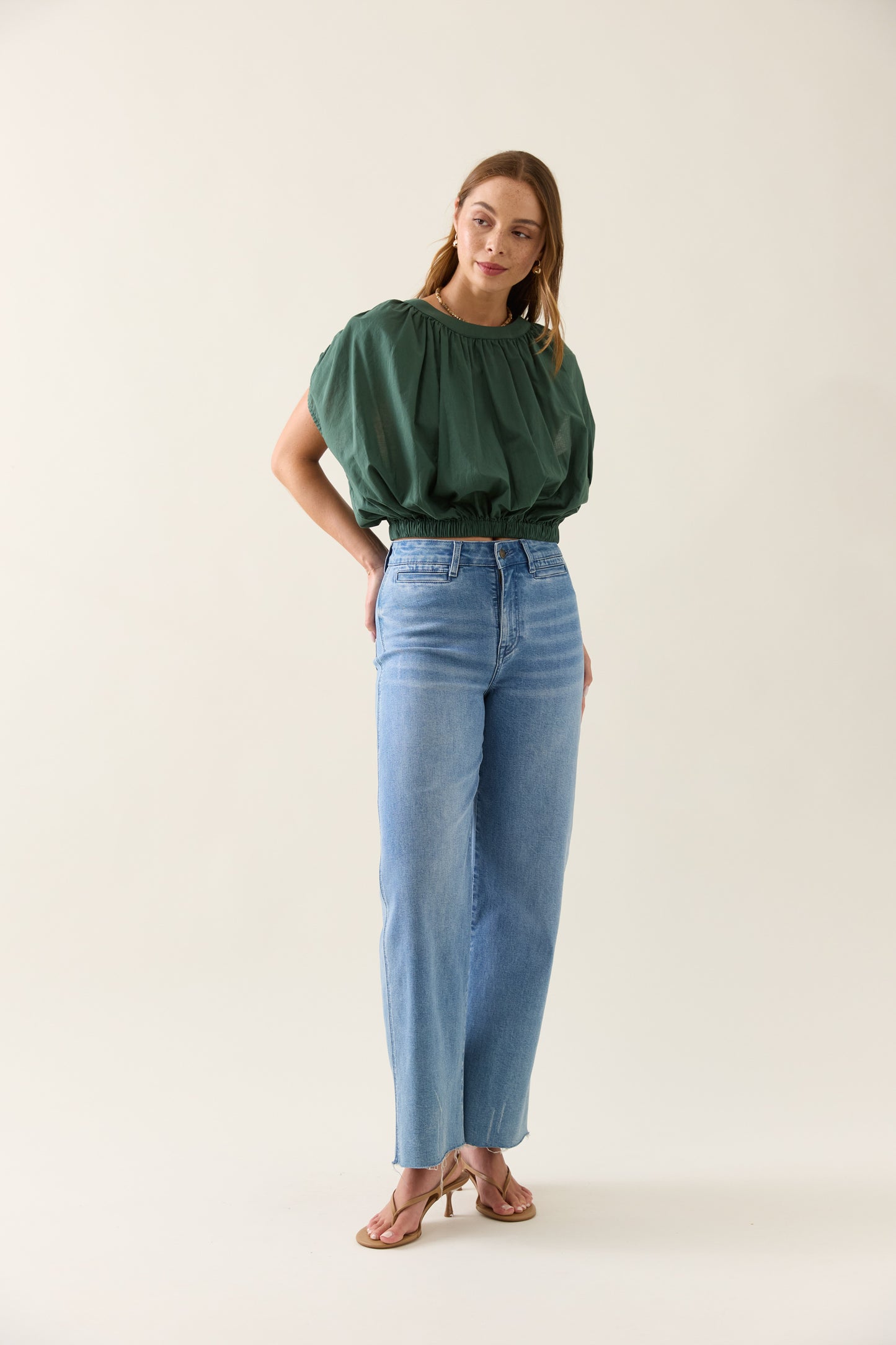 Isle Of Mine - Aurora Reversible Crop Top - Myrtle