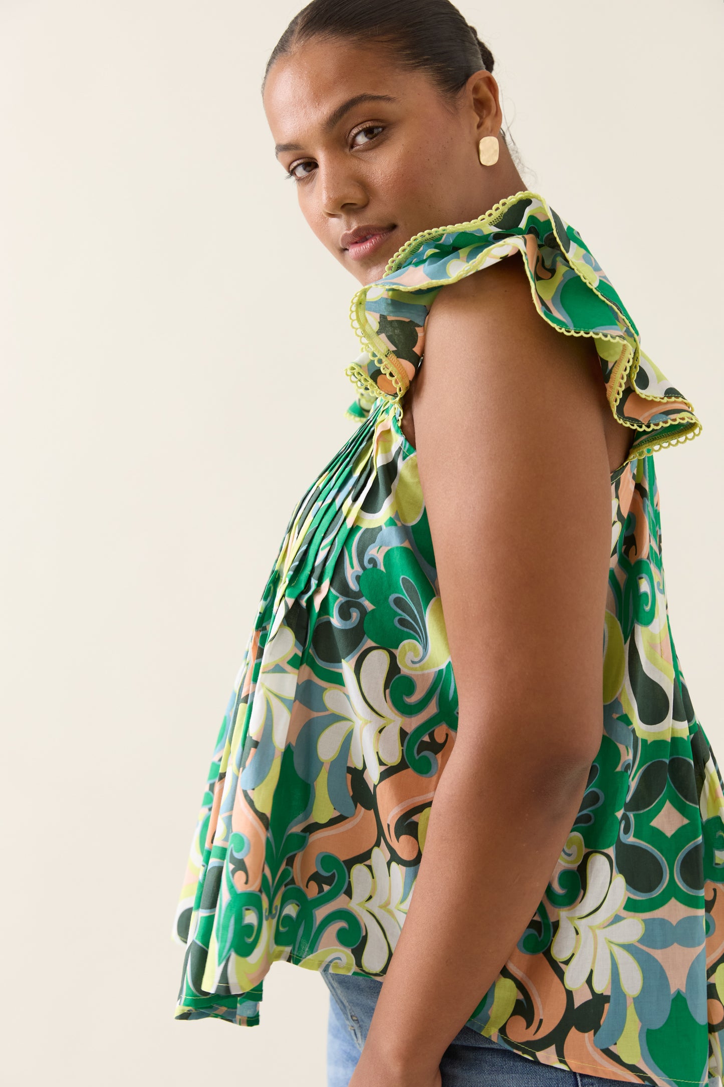 Isle Of Mine - Aurora Frill Tank - Paisley