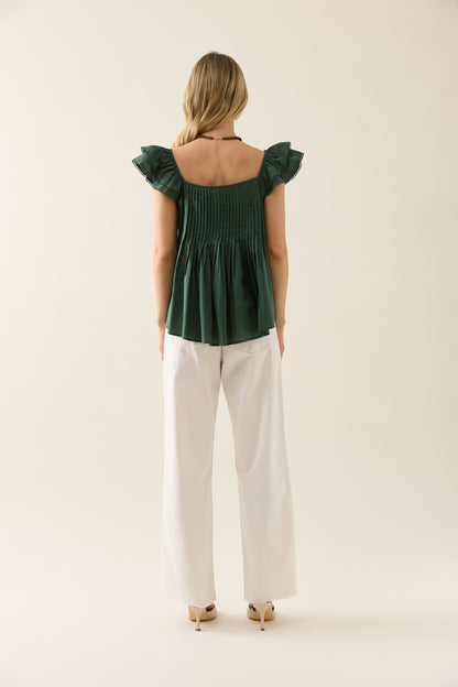 Isle Of Mine - Aurora Frill Tank - Myrtle