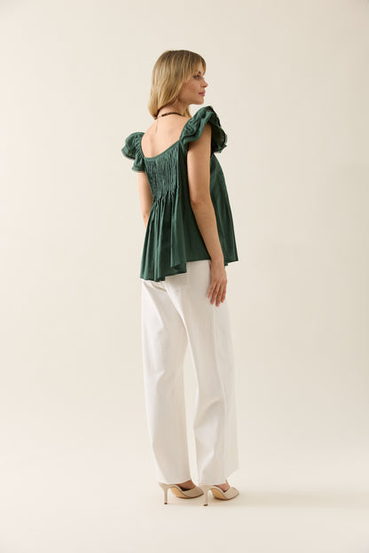 Isle Of Mine - Aurora Frill Tank - Myrtle