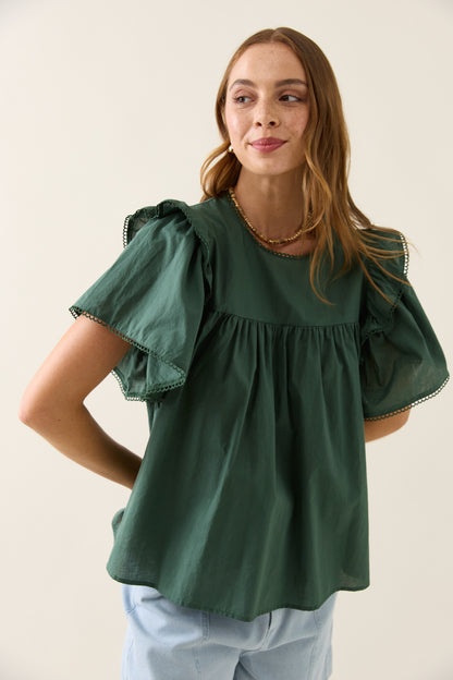 Isle Of Mine - Aurora Frill Top - Myrtle