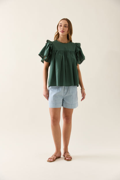 Isle Of Mine - Aurora Frill Top - Myrtle