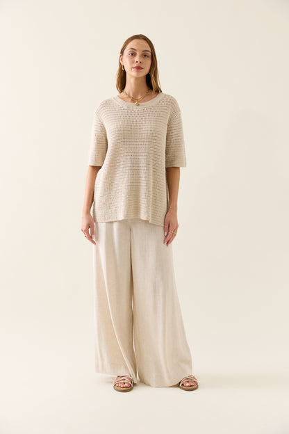 Isle Of Mine - Sylvie Knit T-shirt - Canvas