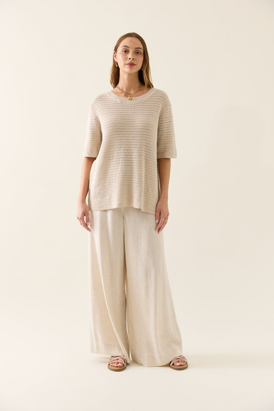 Isle Of Mine - Sylvie Knit T-shirt - Canvas