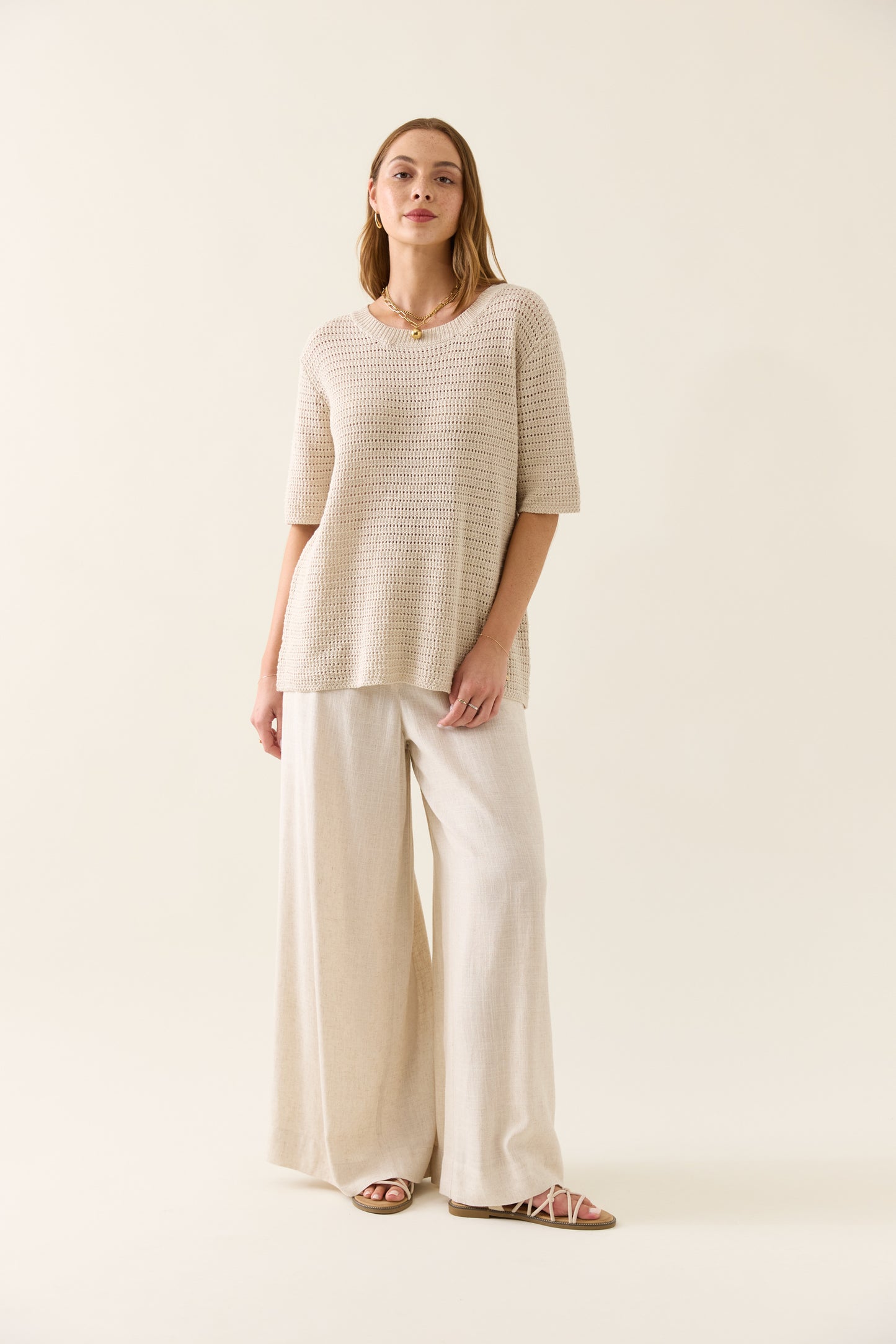 Isle Of Mine - Sylvie Knit T-shirt - Canvas