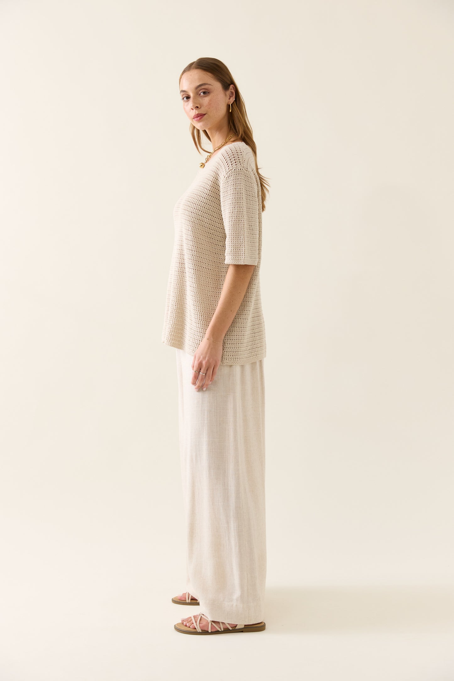 Isle Of Mine - Sylvie Knit T-shirt - Canvas