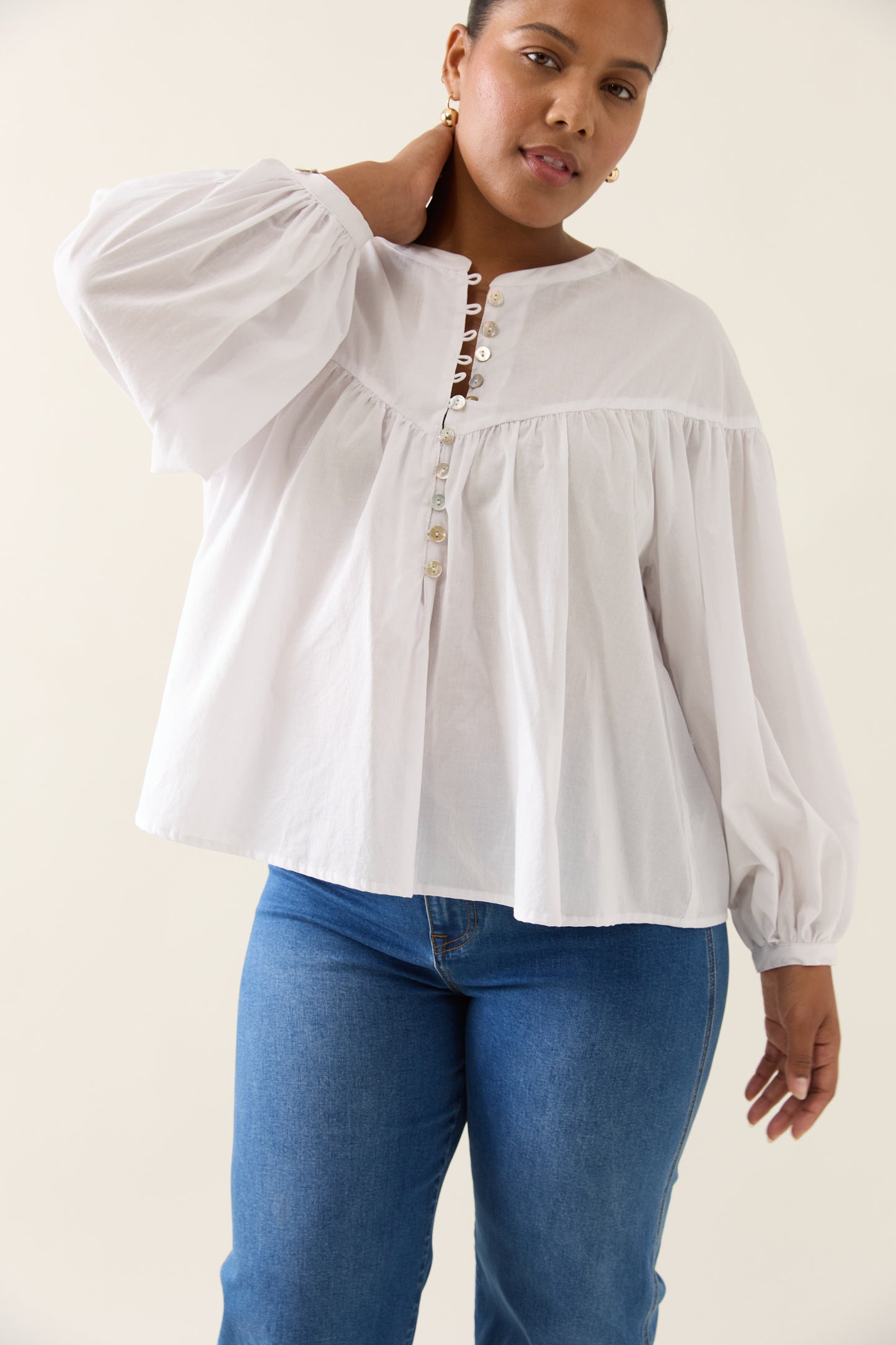 Isle Of Mine - Aurora Button Blouse - Lotus