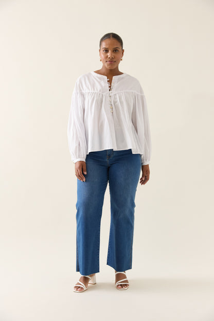 Isle Of Mine - Aurora Button Blouse - Lotus