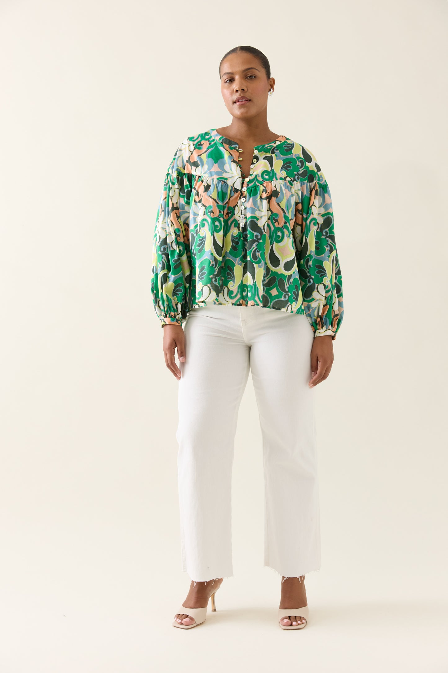 Isle Of Mine - Aurora Button Blouse - Paisley