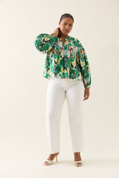 Isle Of Mine - Aurora Button Blouse - Paisley