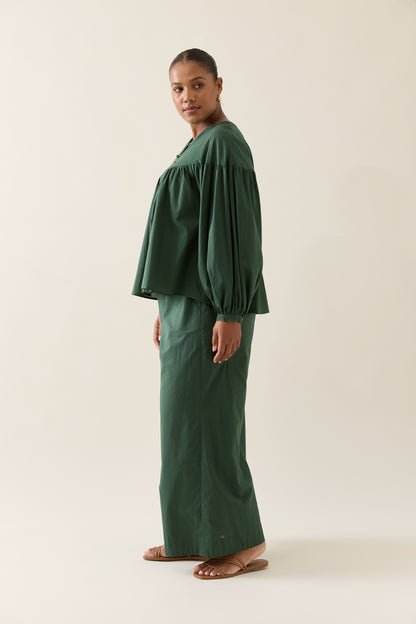 Isle Of Mine - Aurora Button Blouse - Myrtle