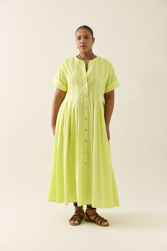 Isle Of Mine - Aurora Pleat Maxi - Pomelo