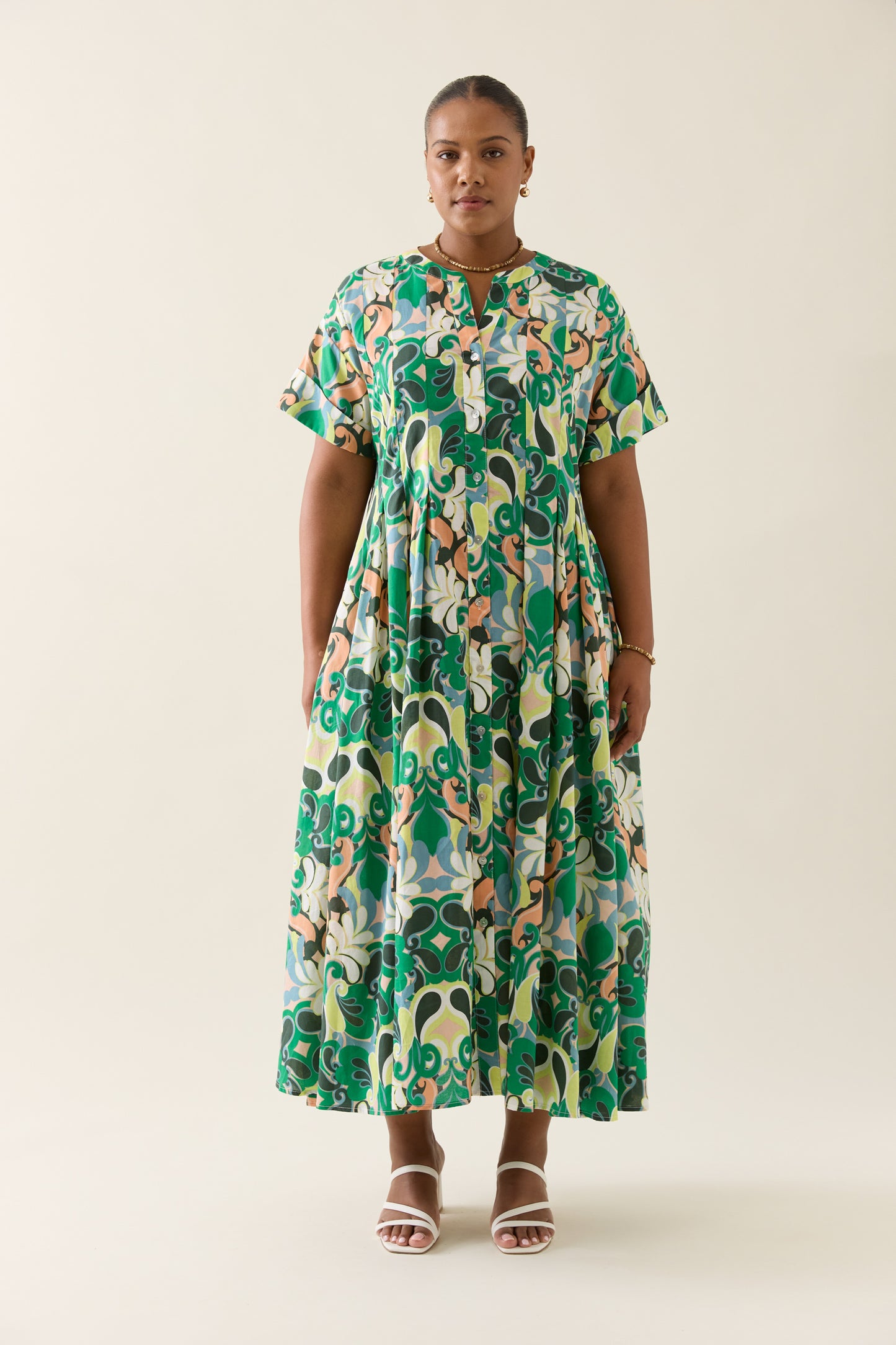 Isle Of Mine - Aurora Pleat Maxi - Paisley