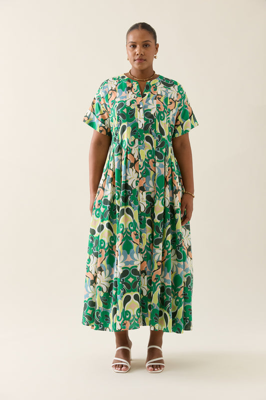 Isle Of Mine - Aurora Pleat Maxi - Paisley