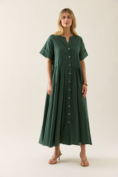 Isle Of Mine - Aurora Pleat Maxi - Myrtle