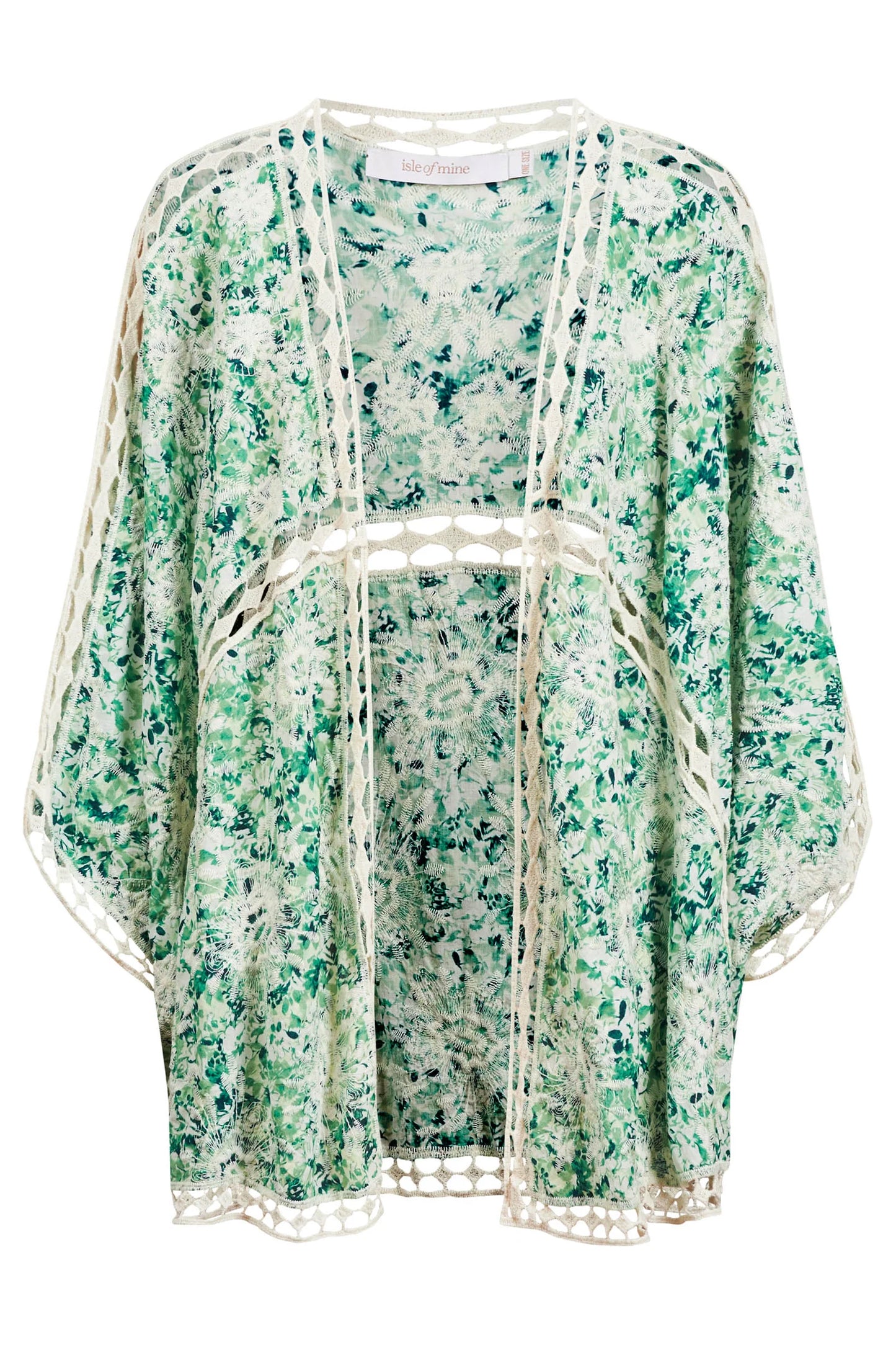 Isle Of Mine - Oline Lace Cape - Jasmine