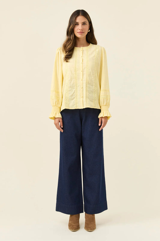 ISLE OF MINE - Maeve Shirt - Butter