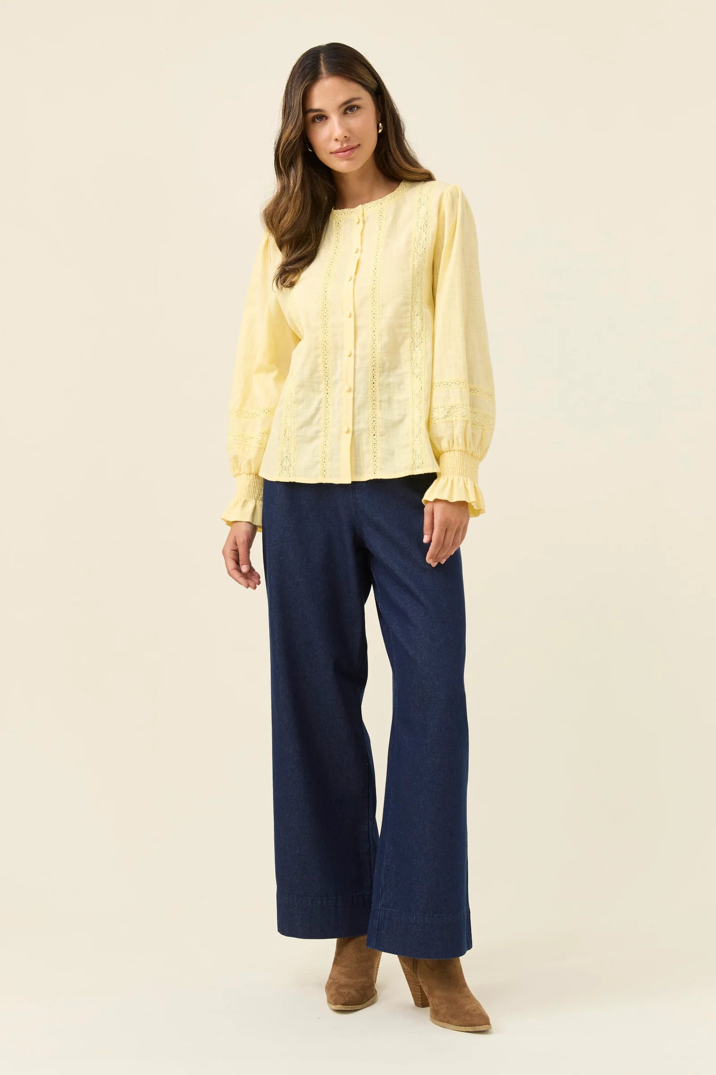 ISLE OF MINE - Maeve Shirt - Butter