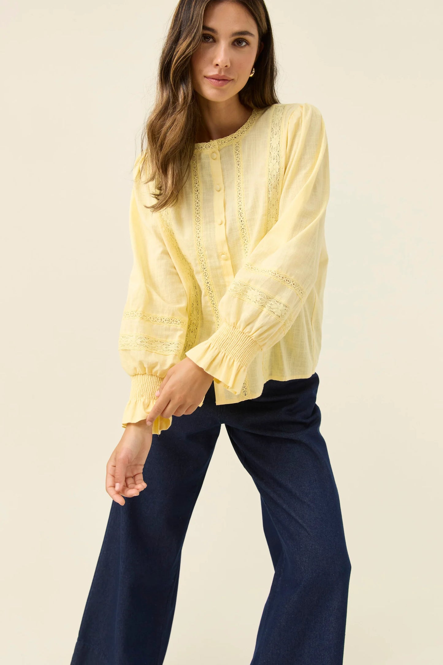 ISLE OF MINE - Maeve Shirt - Butter