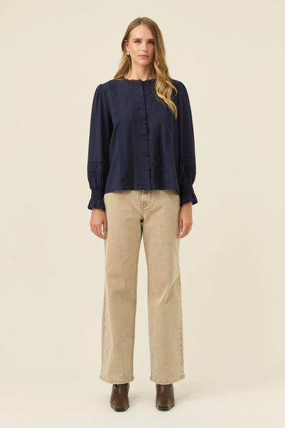 ISLE OF MINE - Maeve Shirt - Navy