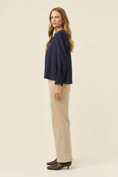 ISLE OF MINE - Maeve Shirt - Navy