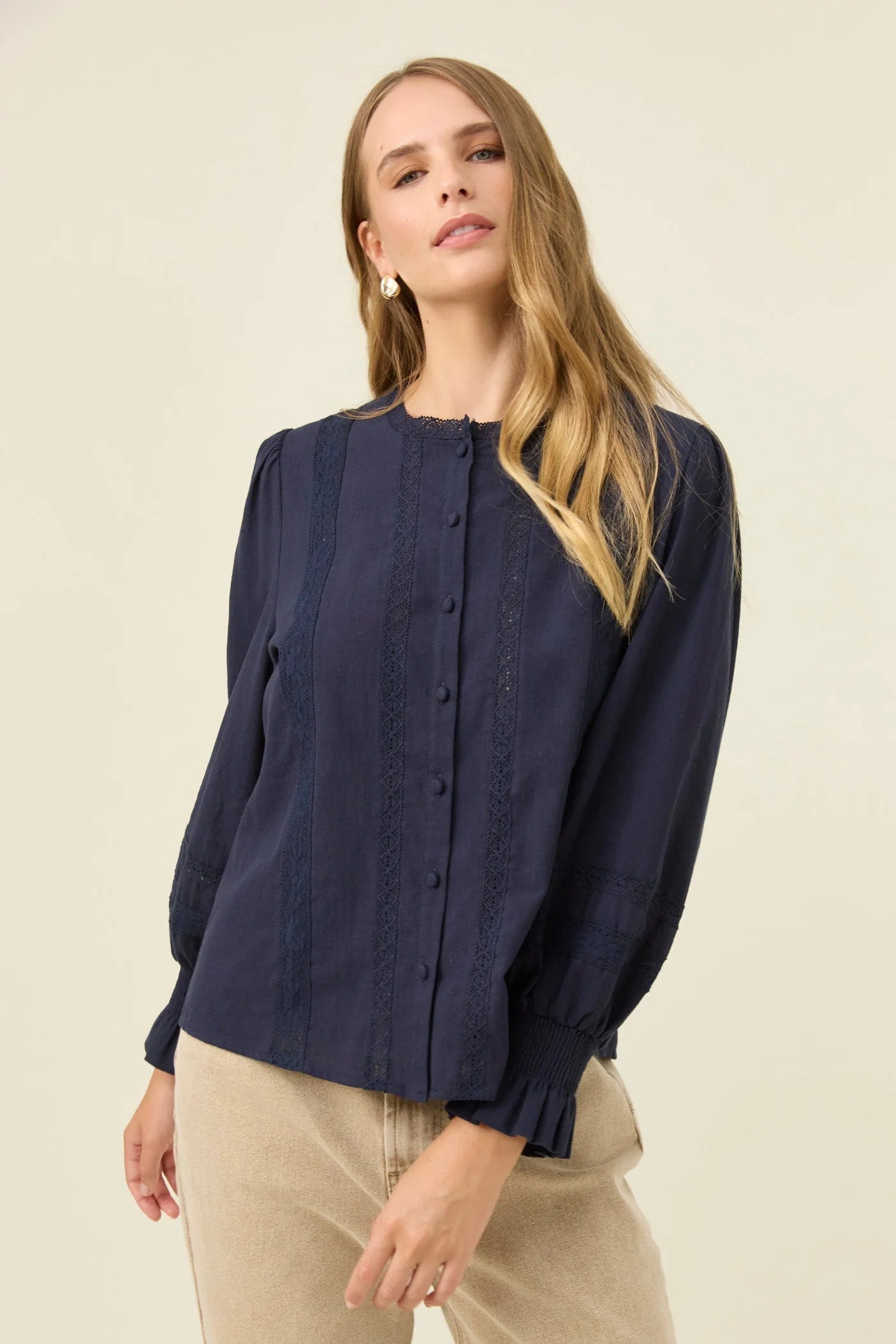 ISLE OF MINE - Maeve Shirt - Navy