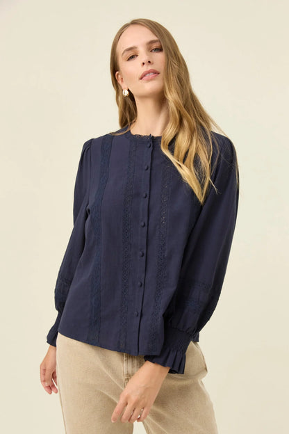 ISLE OF MINE - Maeve Shirt - Navy