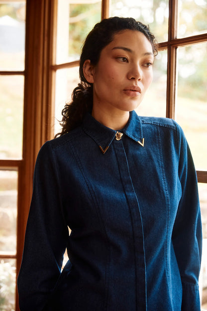 ISLE OF MINE - Sloane Denim Shirt - Indigo