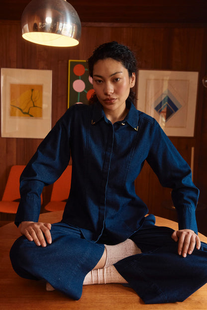 ISLE OF MINE - Sloane Denim Shirt - Indigo