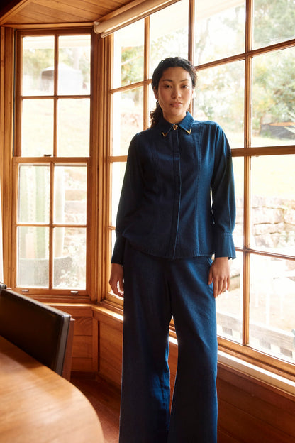 ISLE OF MINE - Sloane Denim Shirt - Indigo