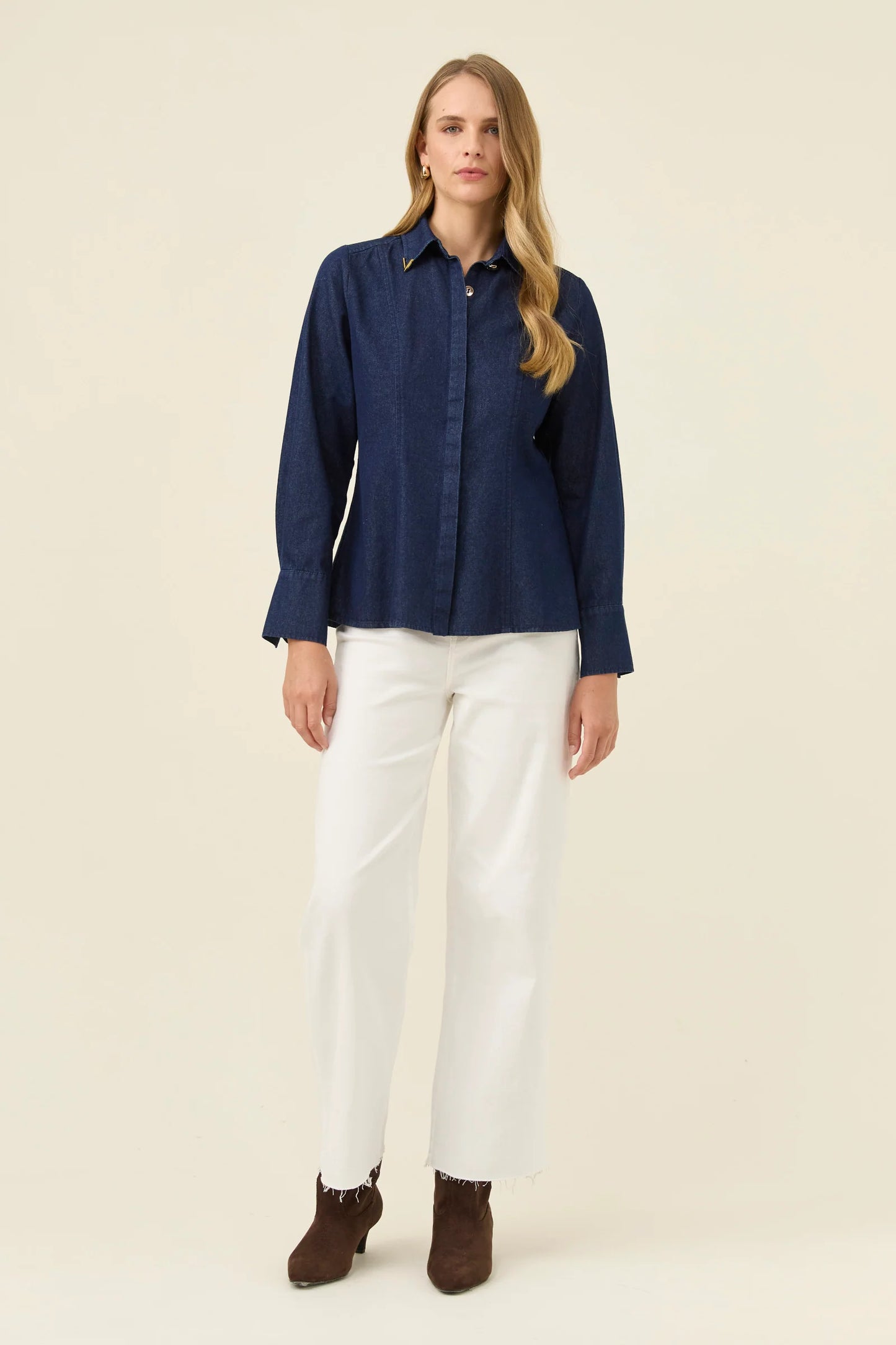ISLE OF MINE - Sloane Denim Shirt - Indigo