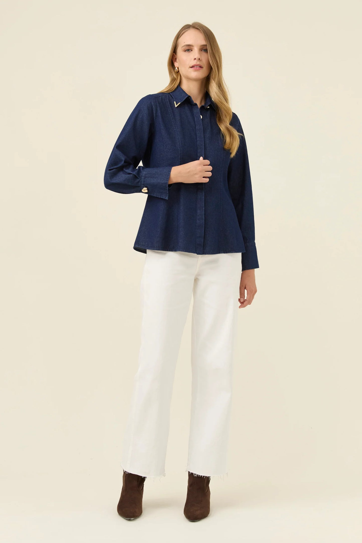 ISLE OF MINE - Sloane Denim Shirt - Indigo