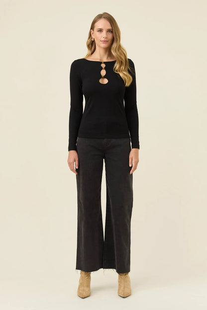 ISLE OF MINE - Naria Bead Top - Onyx