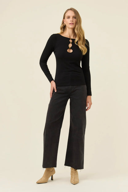 ISLE OF MINE - Naria Bead Top - Onyx