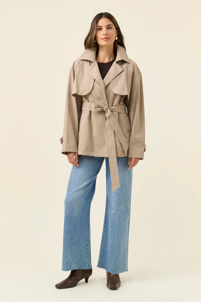 ISLE OF MINE - Farida Cropped Trench - Stone