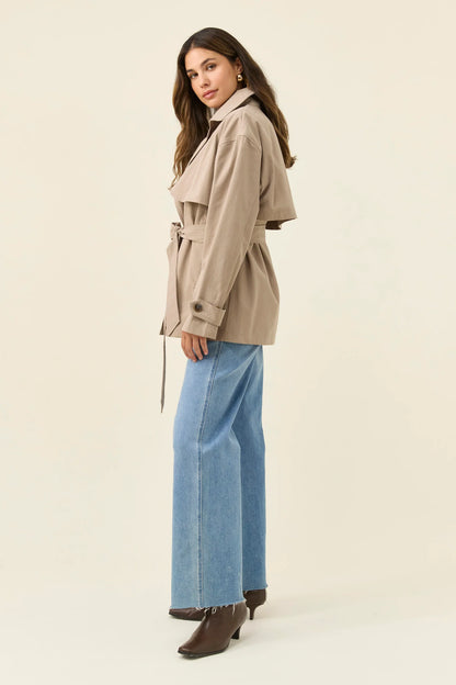 ISLE OF MINE - Farida Cropped Trench - Stone